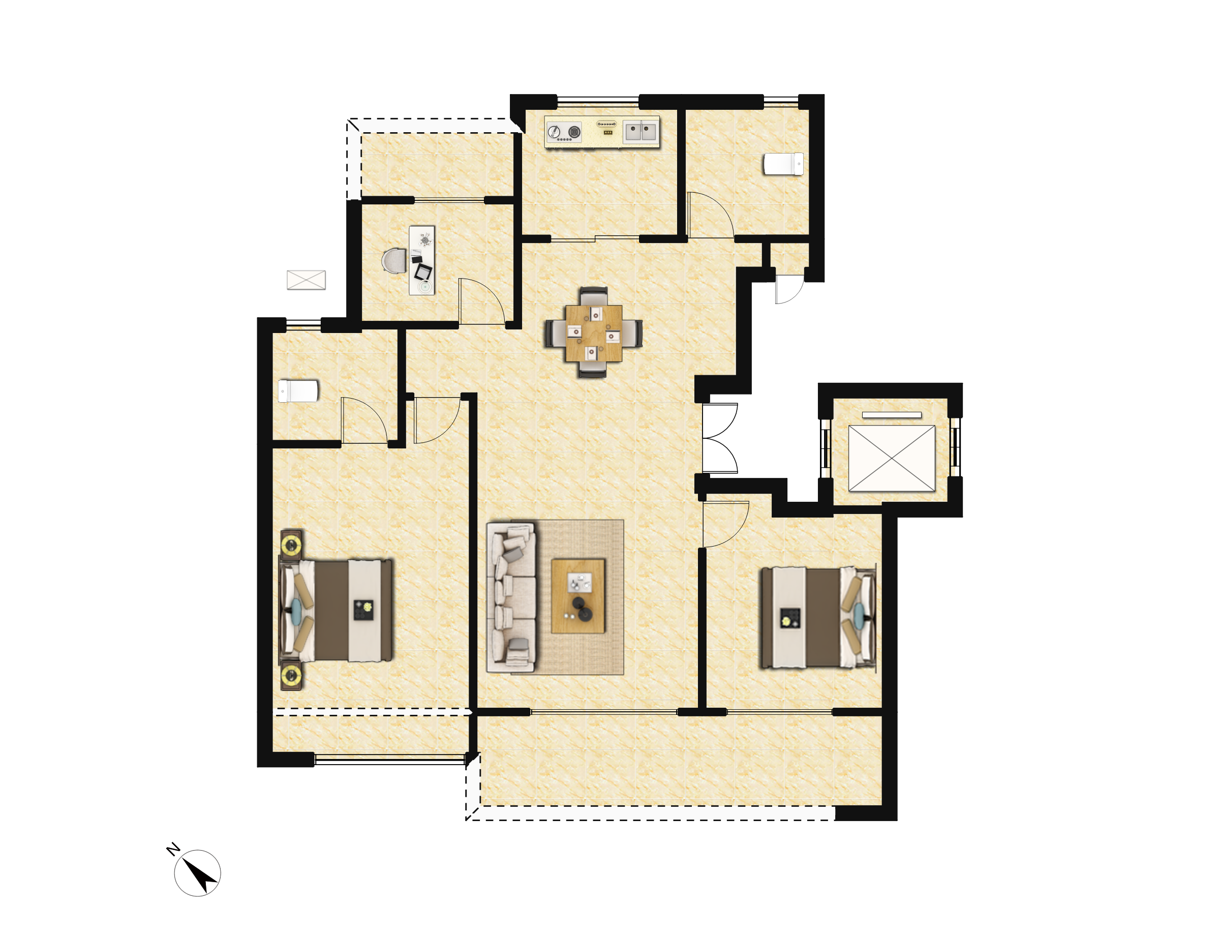天润西麓府户型图