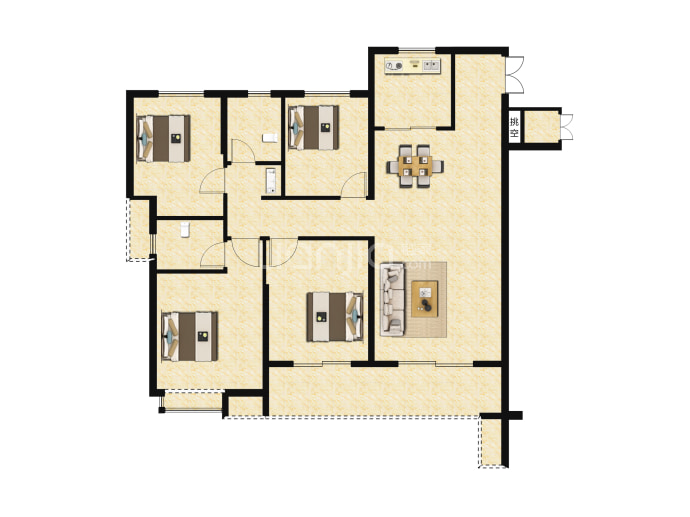 海伦堡千樾府-建面 125m05