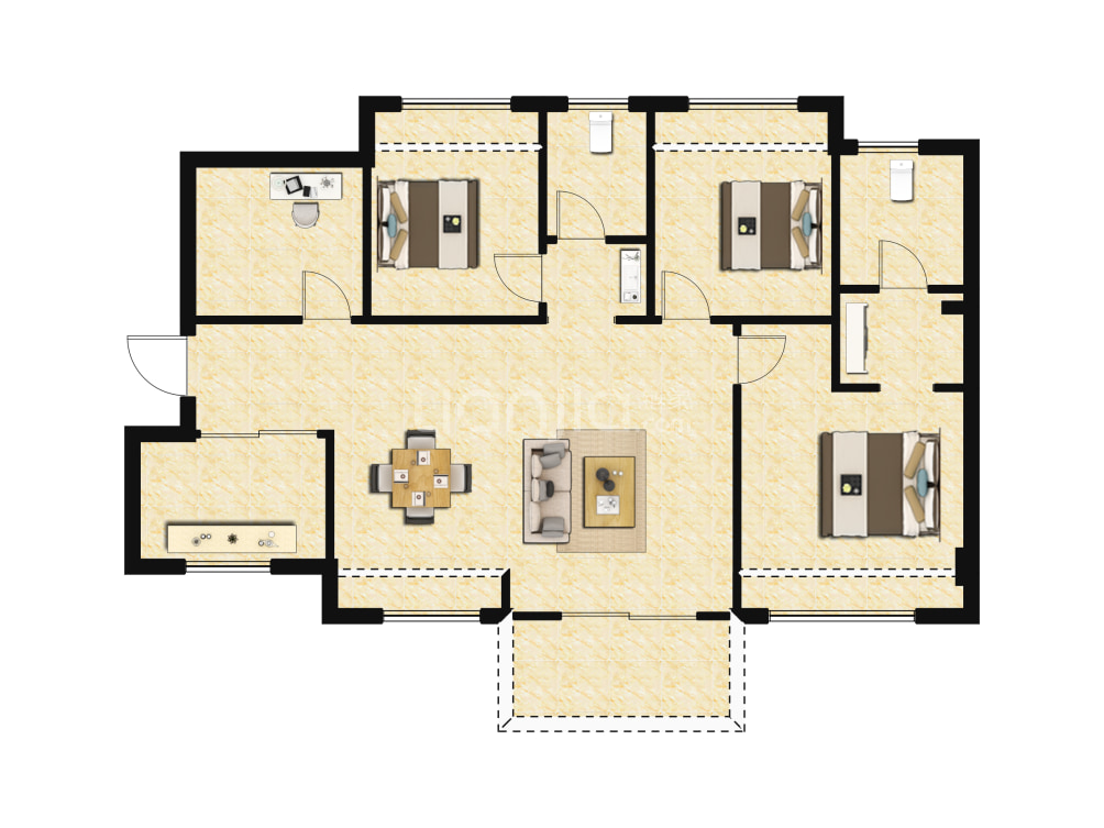 中铁诺德·阅泷户型图(链家网)