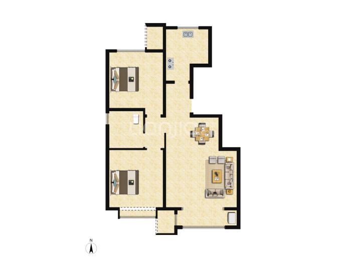 中海·锦城--建面 84m²