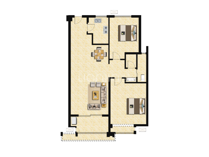 海伦堡·梁溪本源--建面 79m²