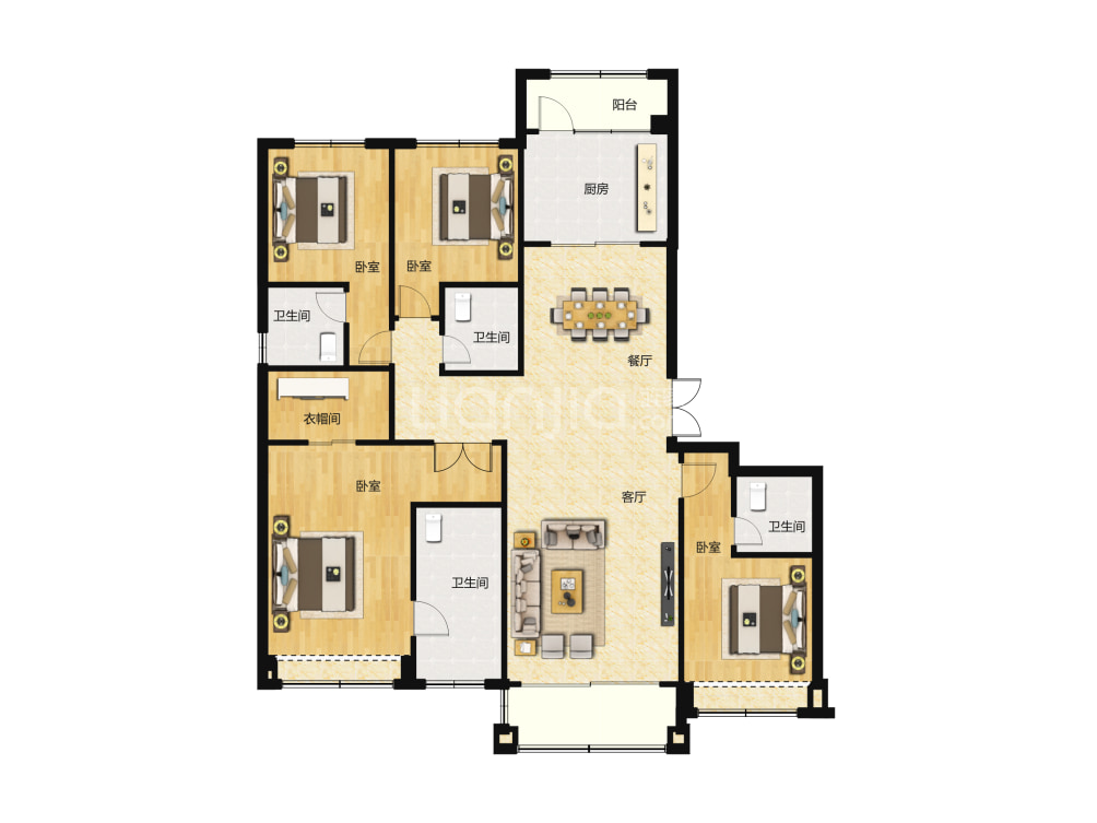 星河湾户型图(链家网)