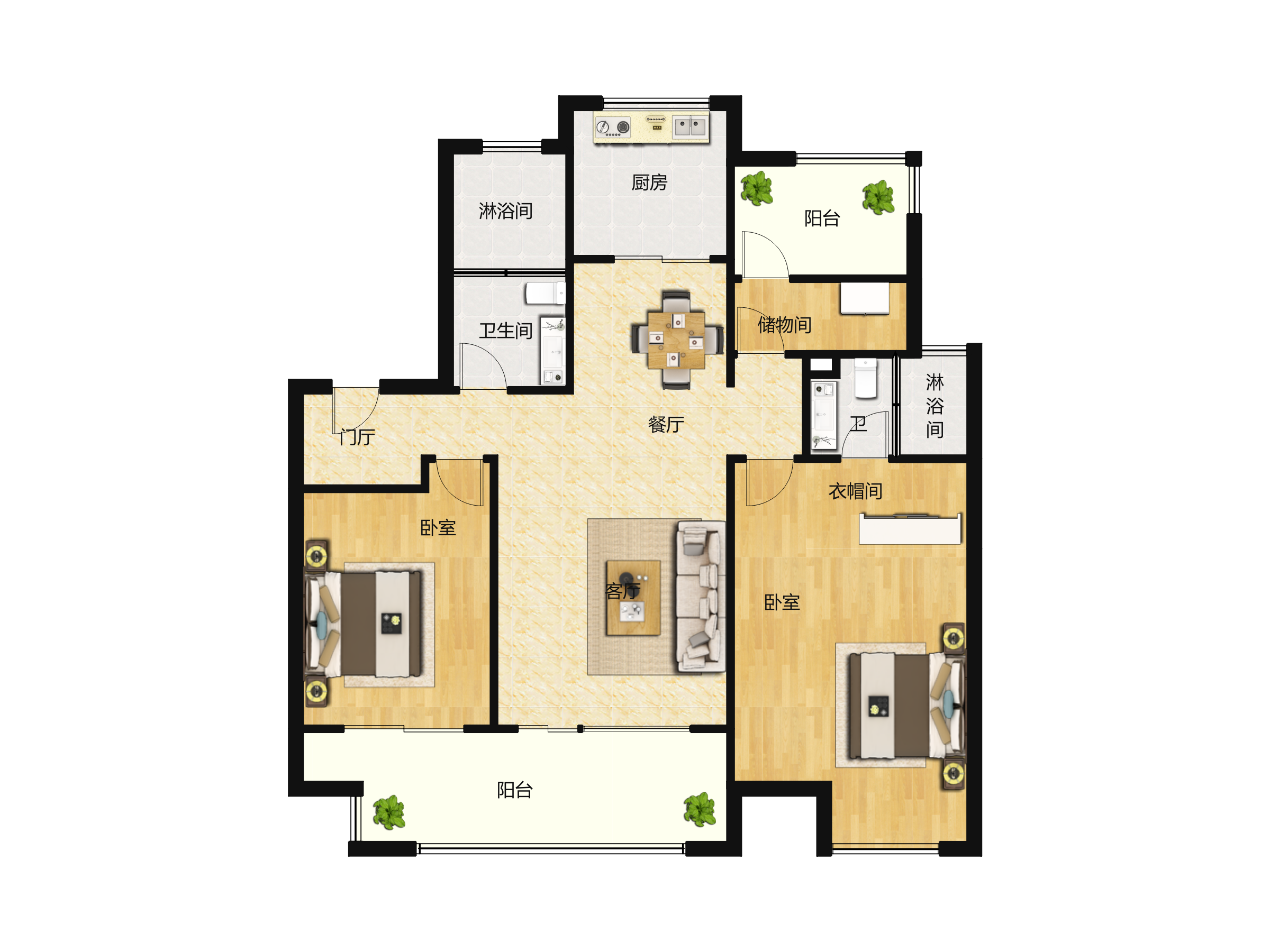 万科常春藤户型图(万科常春藤链家新房)