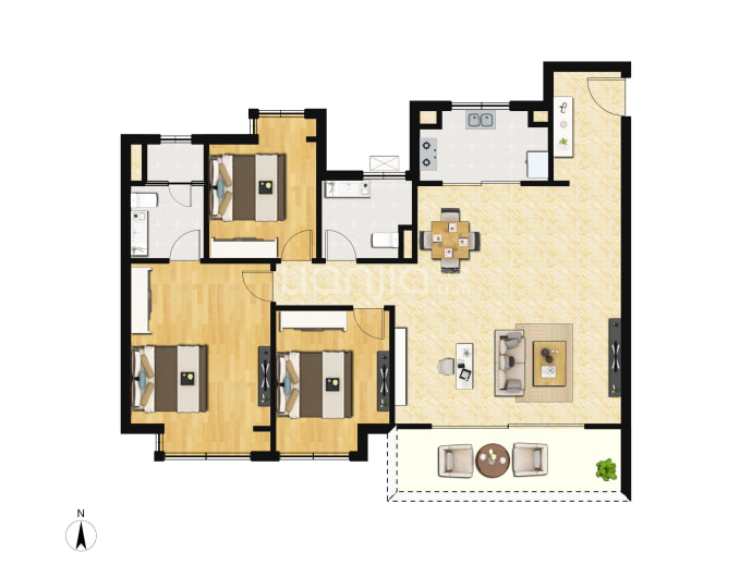美的云樾--建面 117m05