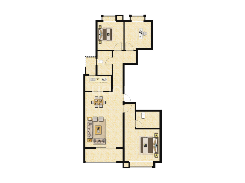睿怡庭户型图(链家网)