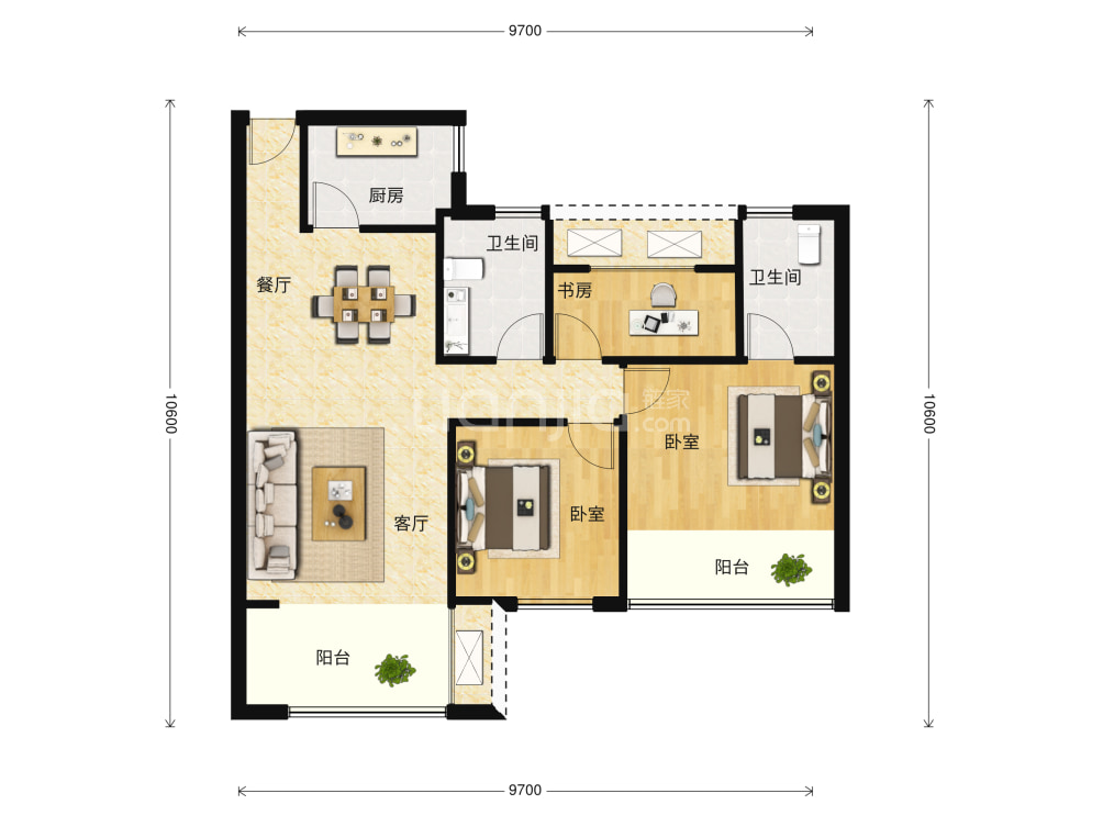 海云间户型图(链家网)