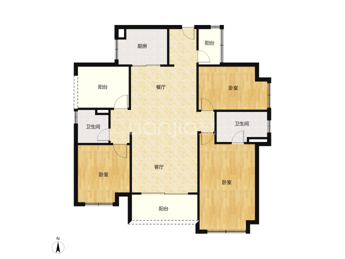 中国铁建领秀公馆--建面 142m²