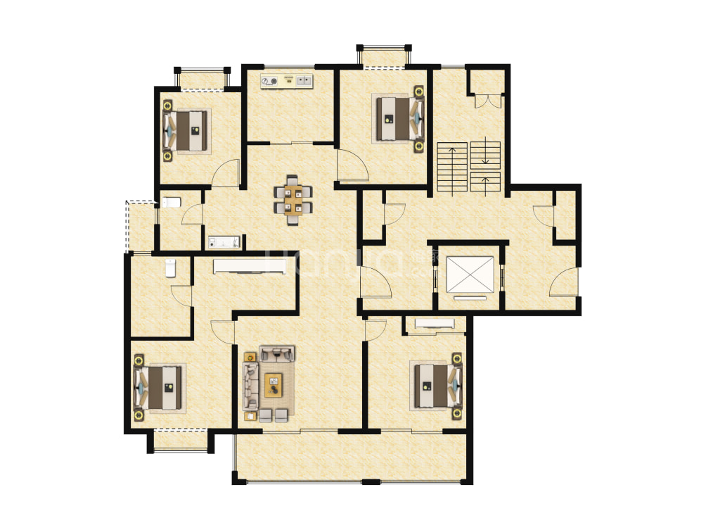 睿怡庭户型图(链家网)