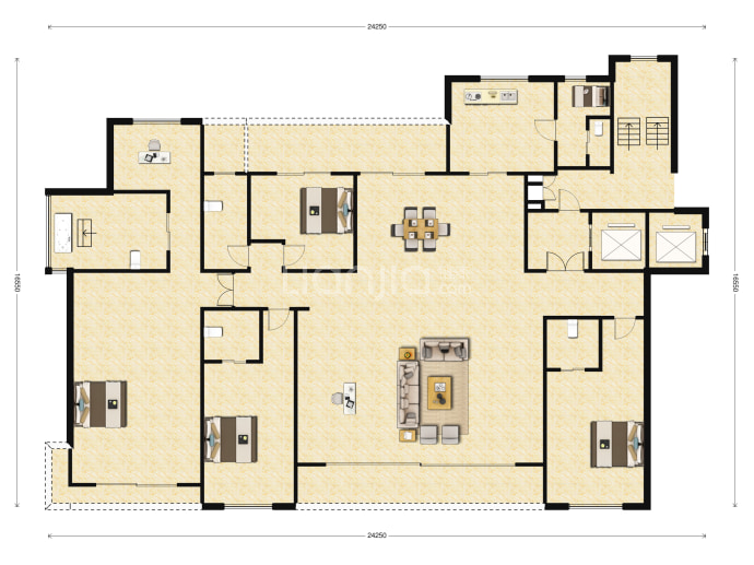 华夏四季--建面 308m²