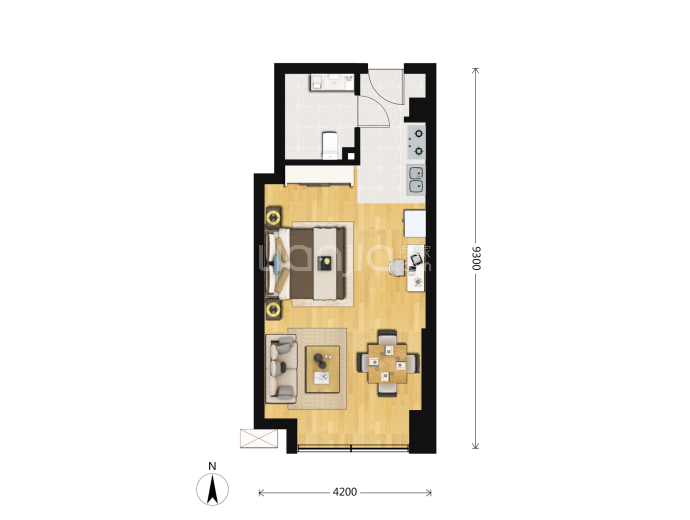 中核岭寓--建面 52.29m²