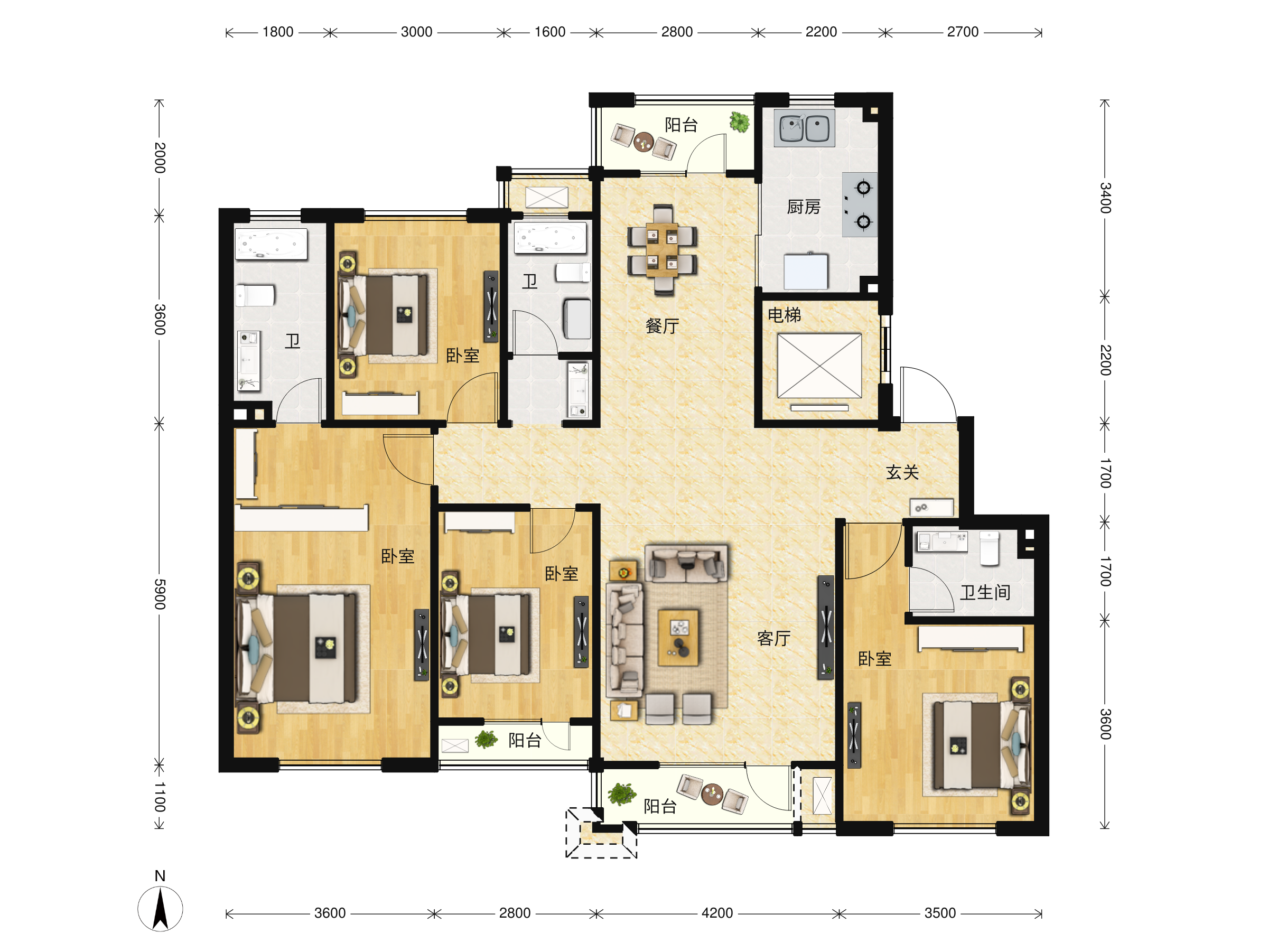 月星城央华墅户型图
