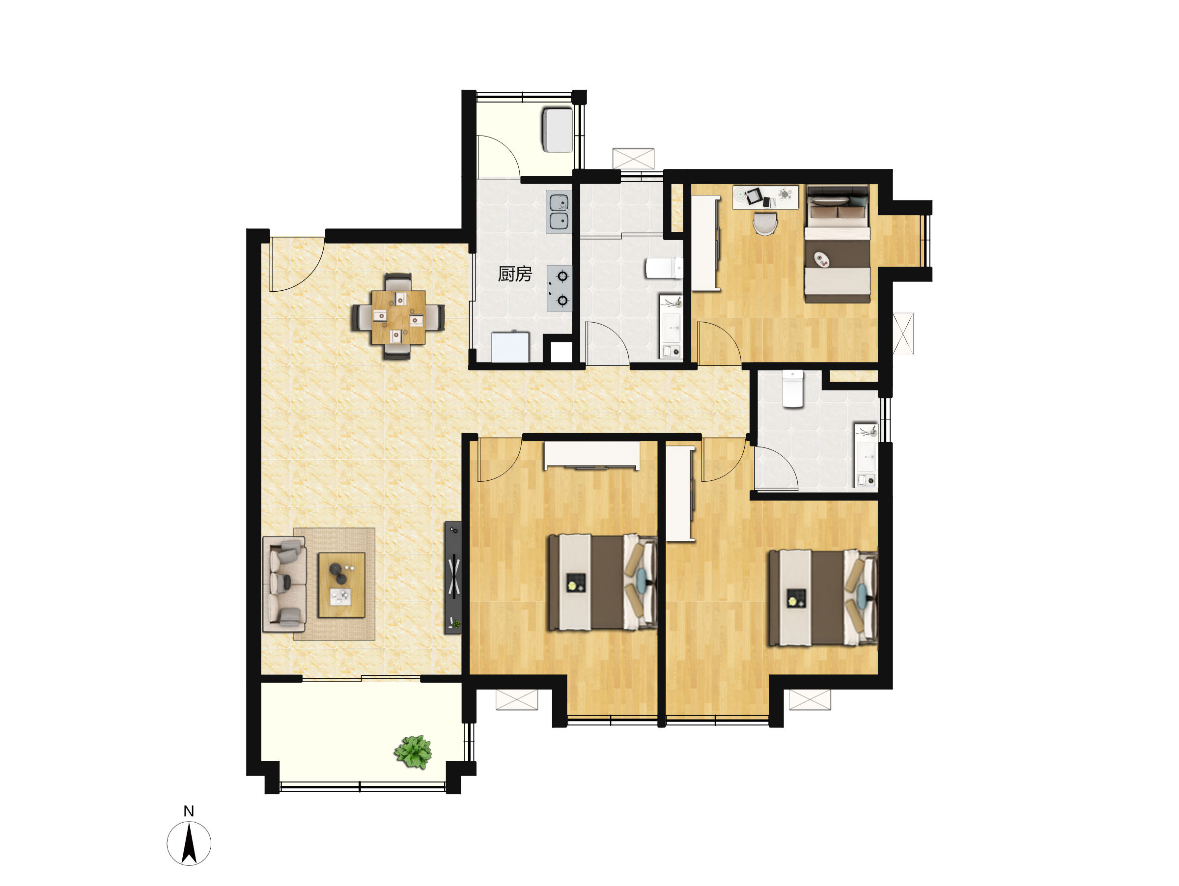 广地花园户型图