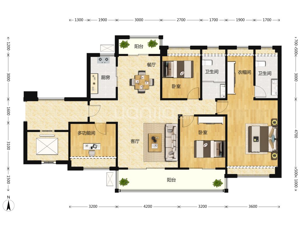 科慧花园户型图(链家网)