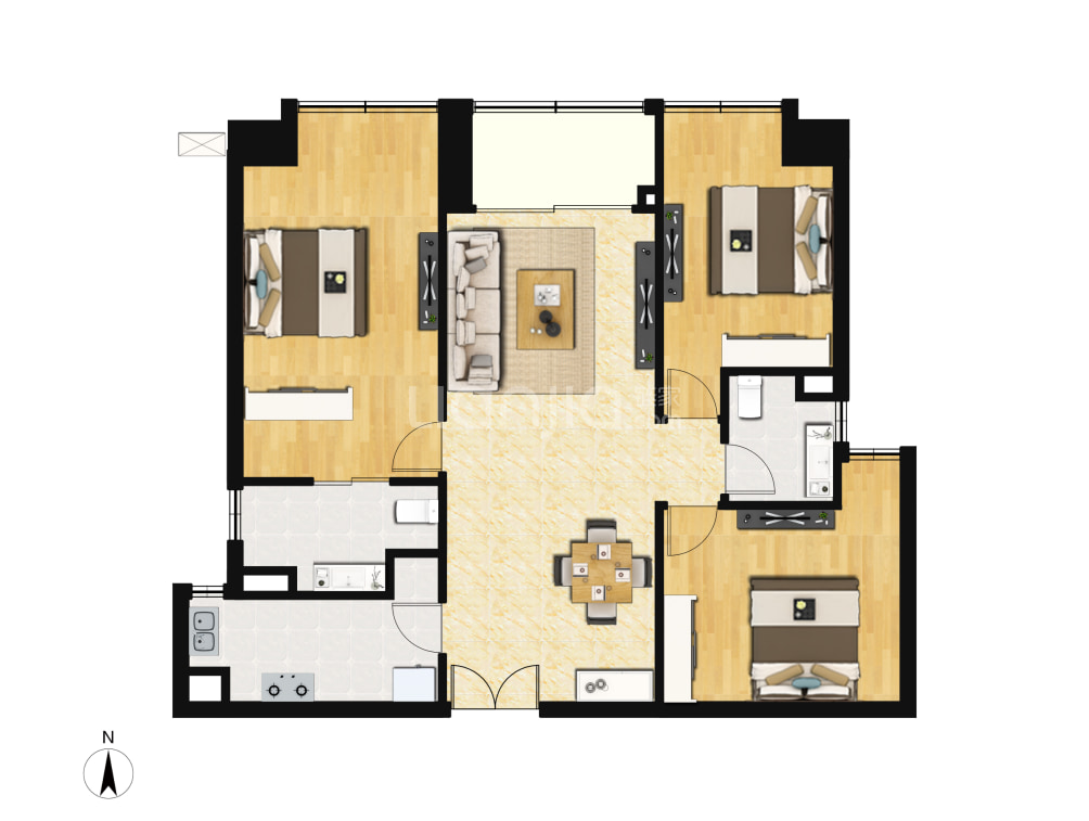 合景泰富天銮户型图(链家网)
