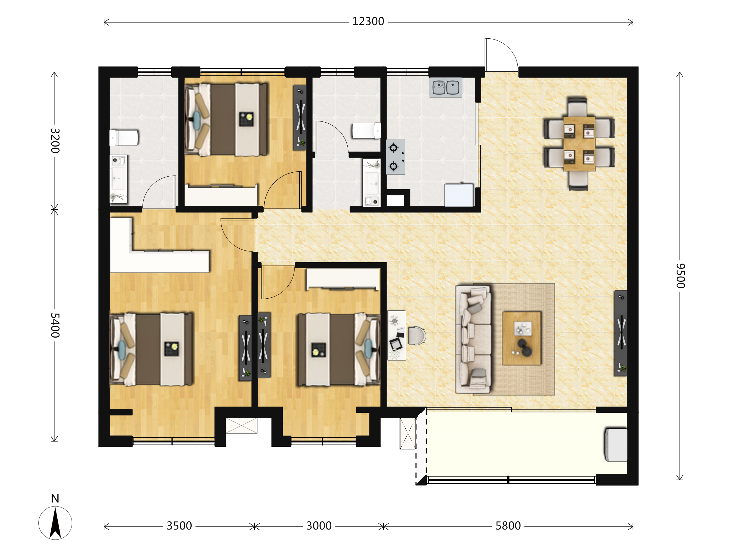 保利天禧户型图
