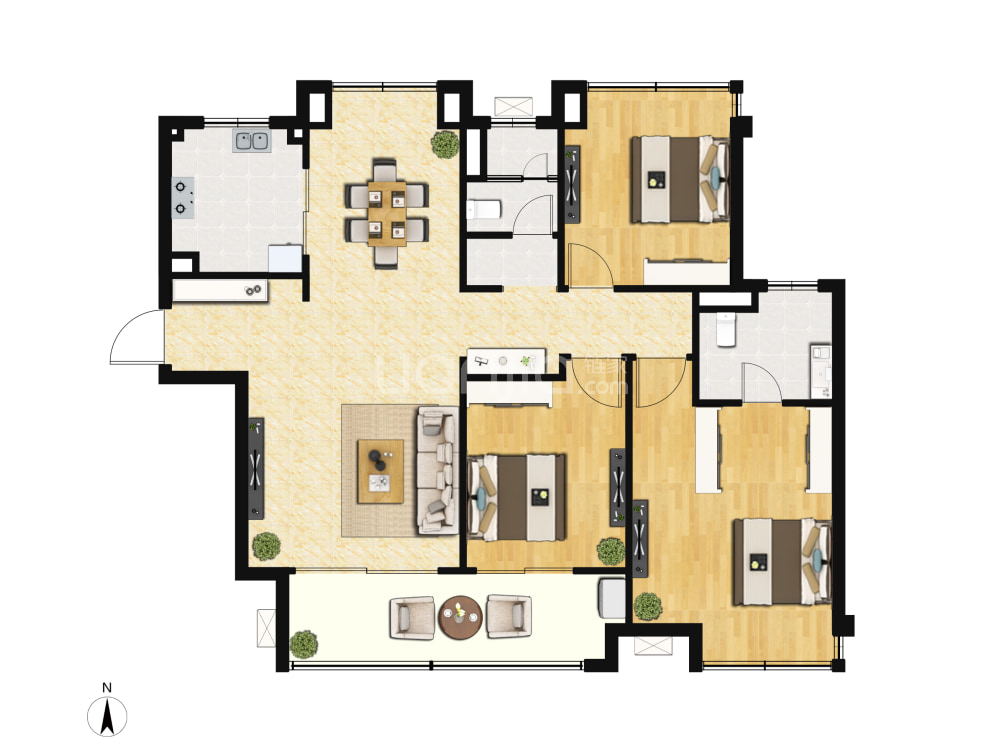 山和宸园户型图(链家网)