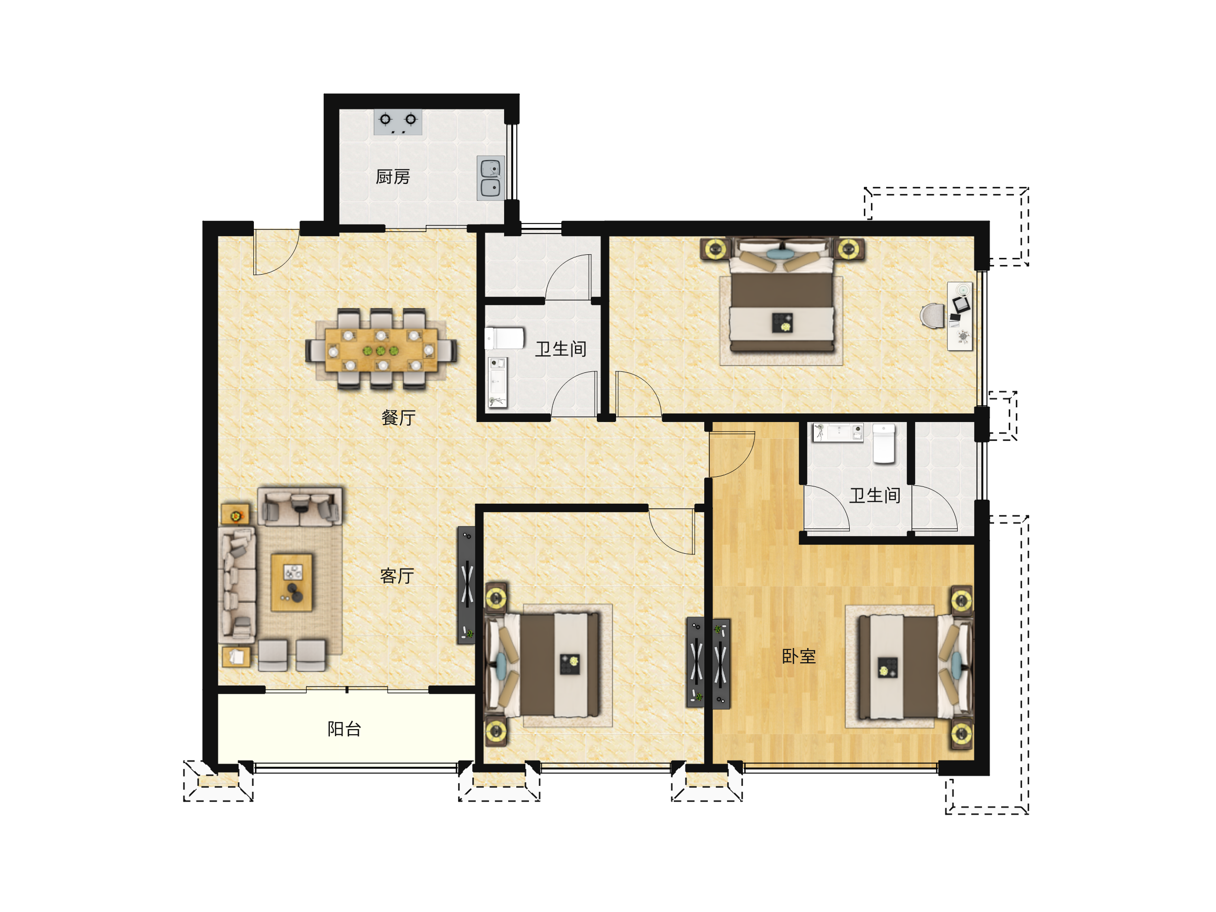 蓝郡公馆户型图