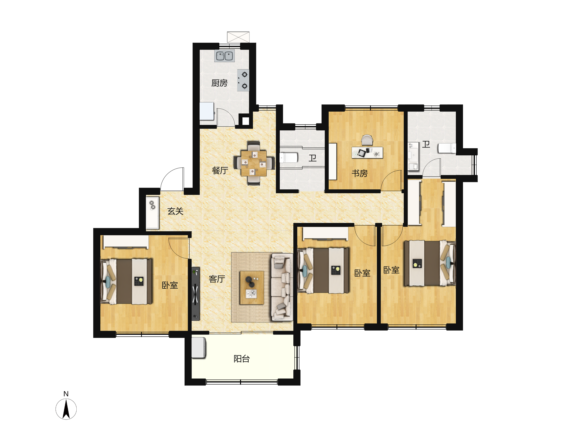 朗悦公园府户型图