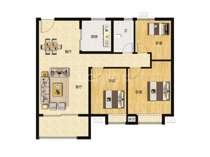 海伦堡云璟台--建面 91m²