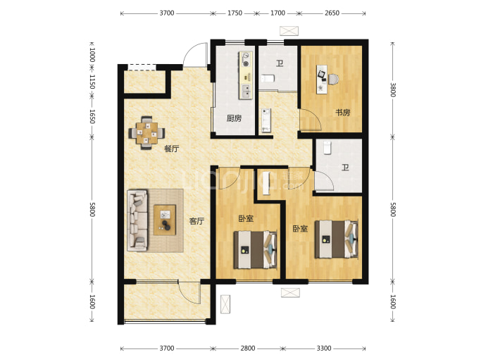 华润琨瑜府--建面 110m²