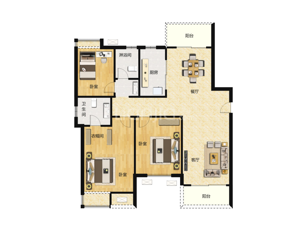 新力君悦湾户型图(链家网)