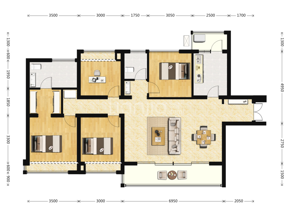 中粮观澜祥云户型图(链家网)