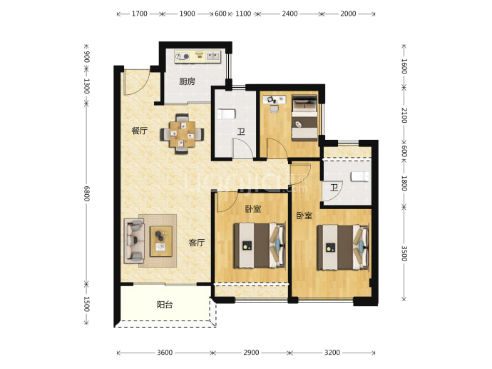 博林腾瑞--建面 89m²