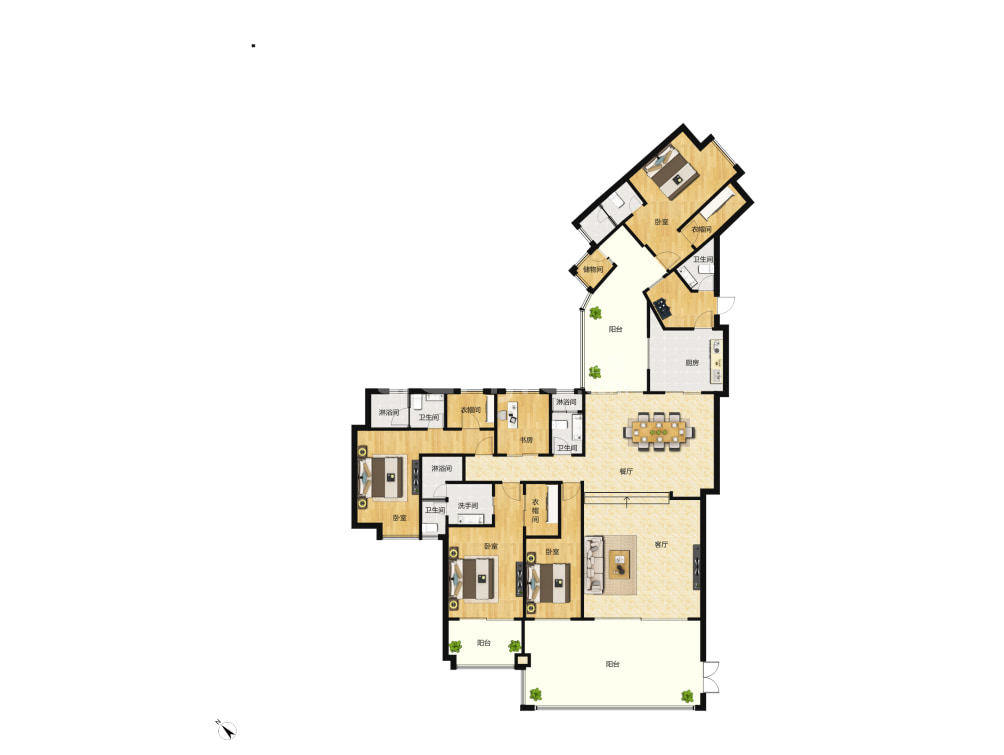 佛奥湾户型图(链家网)