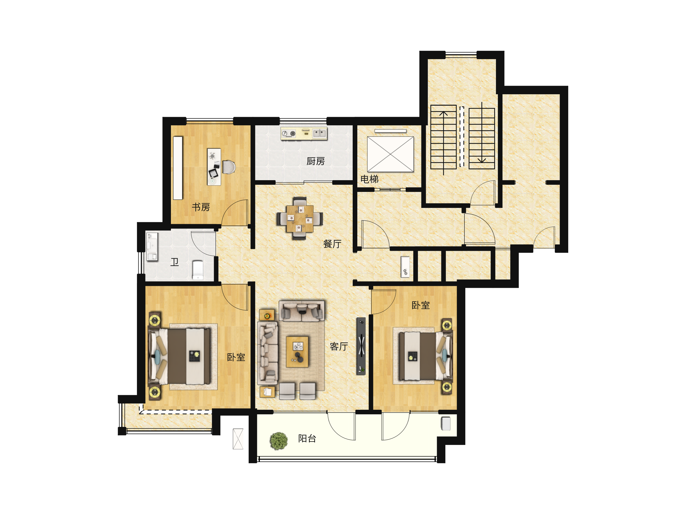 海尔产城创·中央花园户型图(海尔产城创·中央花园链家新房)