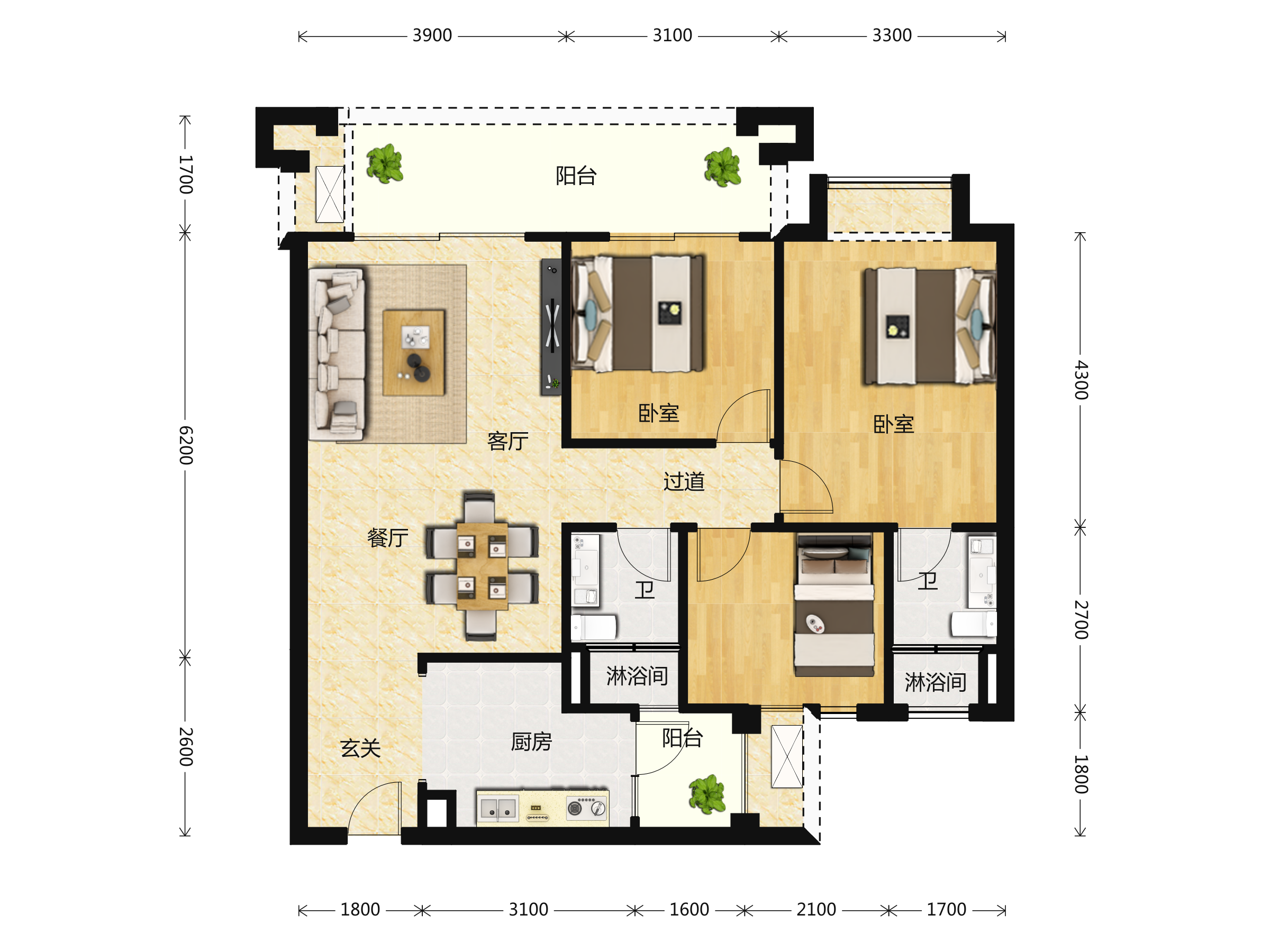 中建天府公馆户型图(中建天府公馆链家新房)