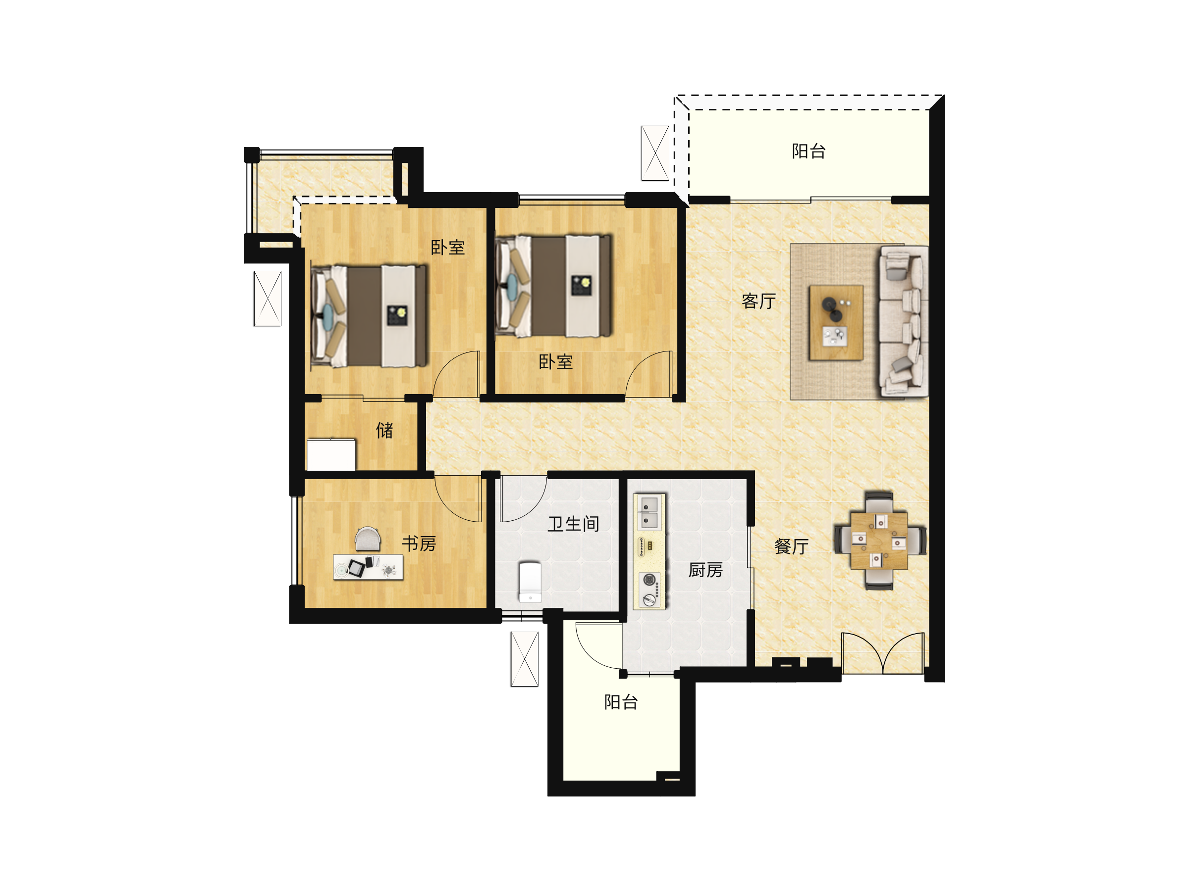 阳光100阿尔勒户型图(阳光100阿尔勒链家新房)