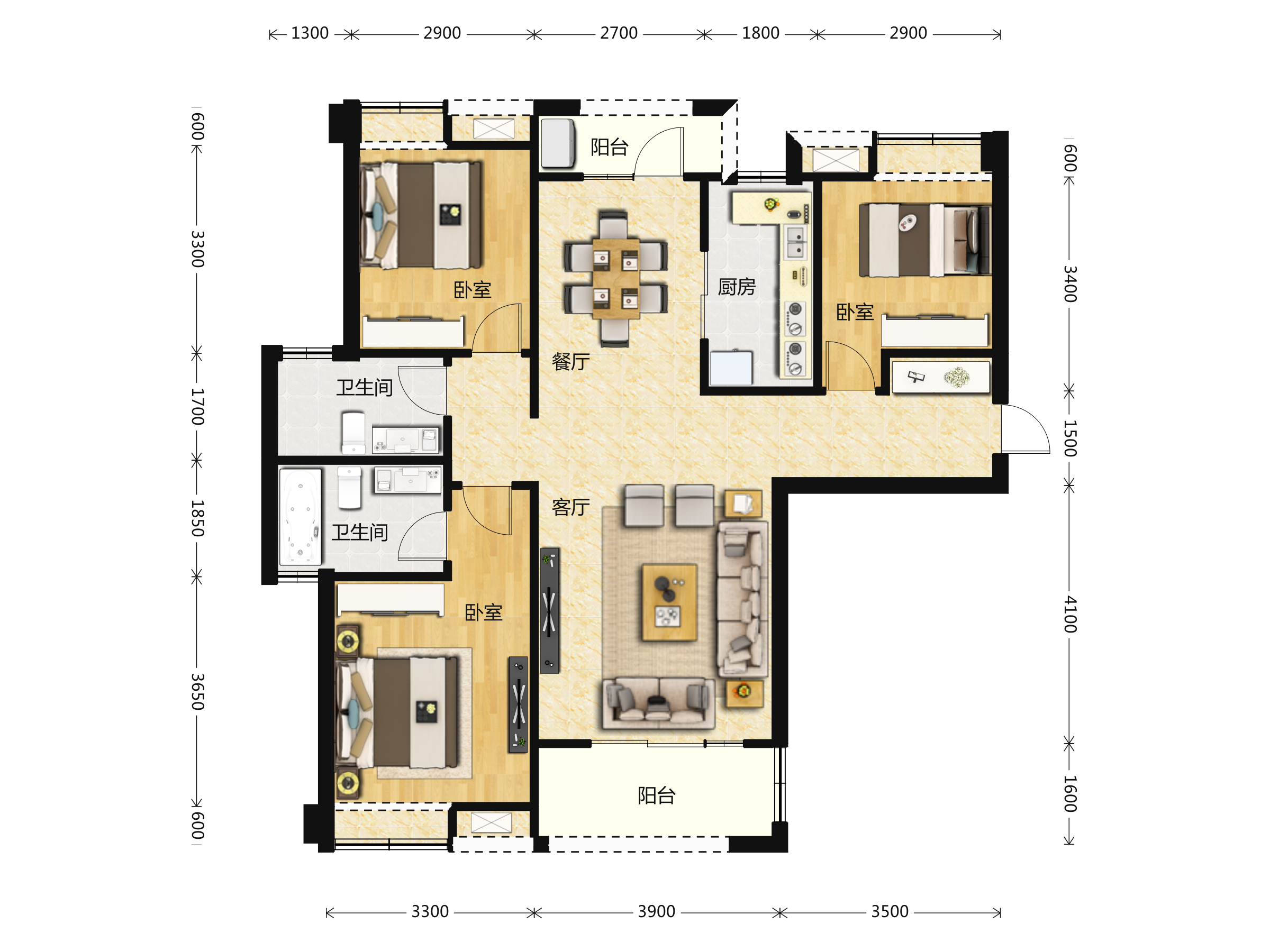 金地悦海湾户型图