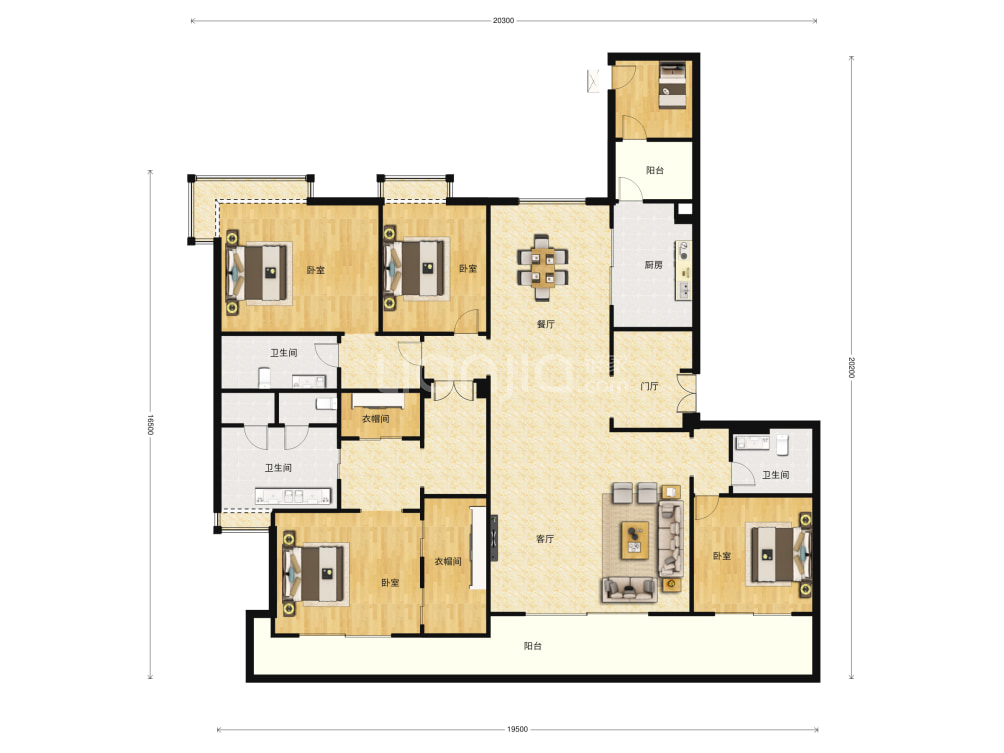 西关海户型图(链家网)