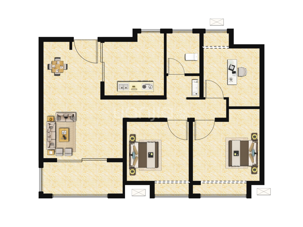 澜庭户型图(链家网)