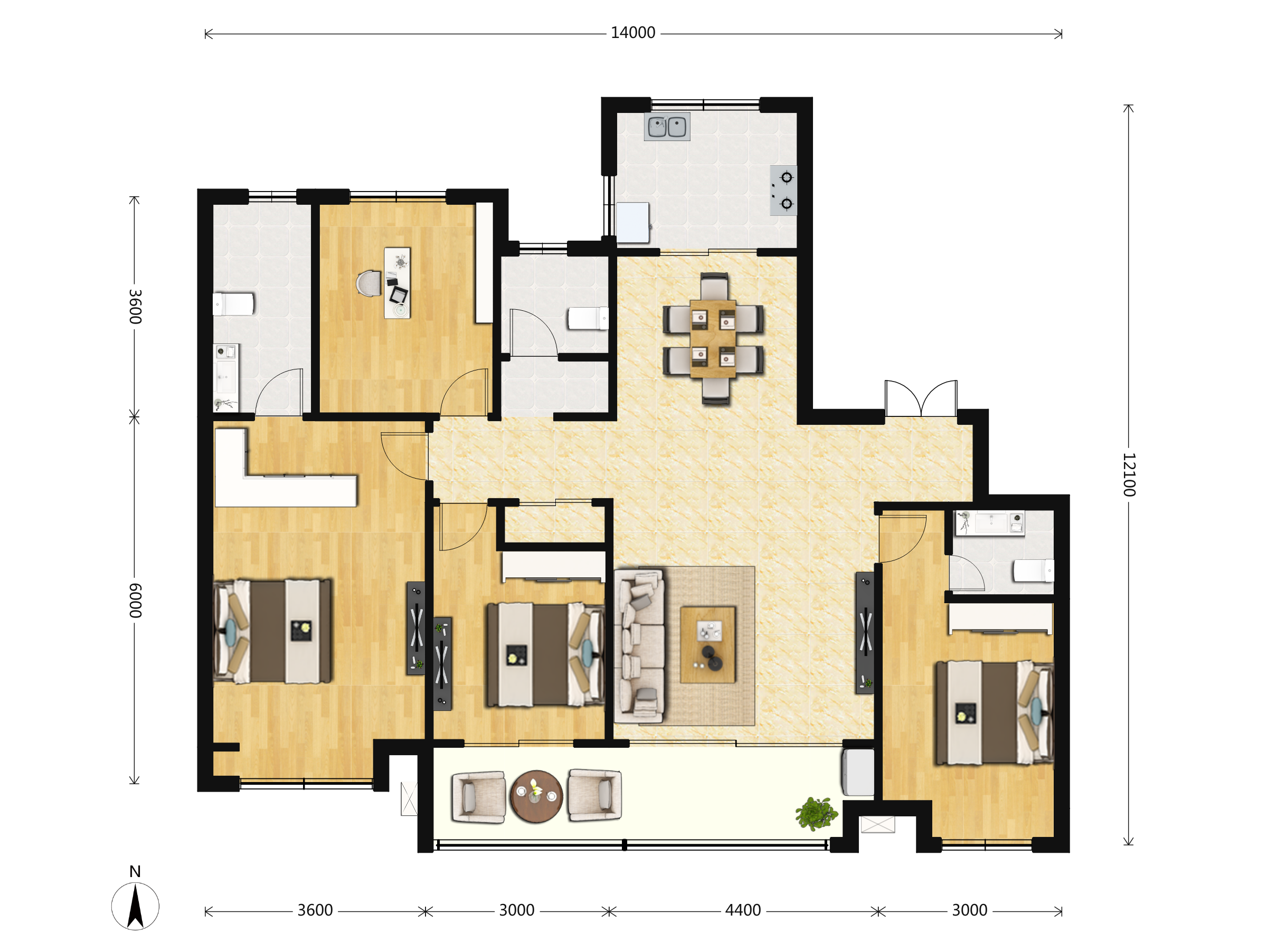 保利天禧户型图