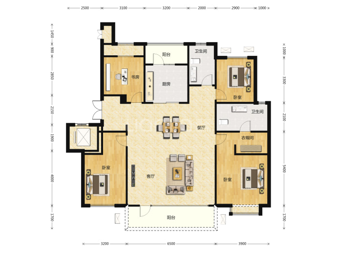 华润琨瑜府--建面 164m²