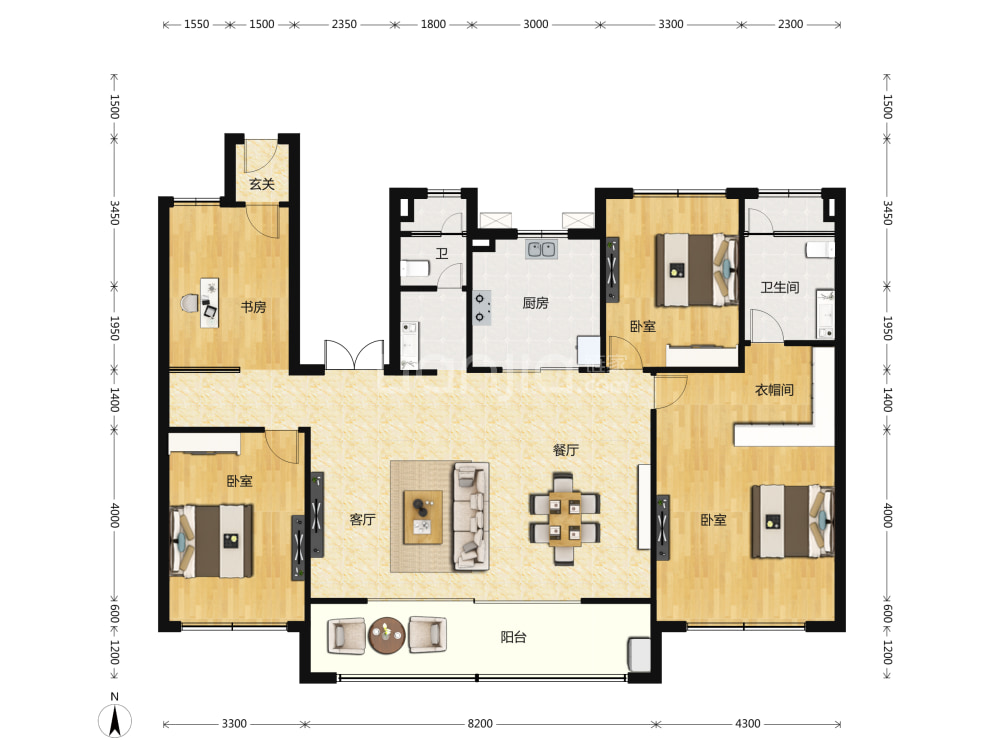 绿地(济南)全球商品贸易港(绿地御山台)户型图(链家网)