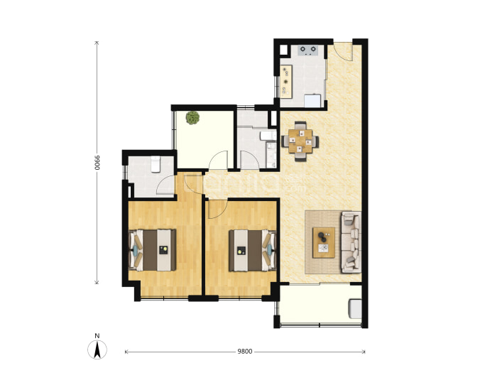 碧桂园云顶--建面 99m²