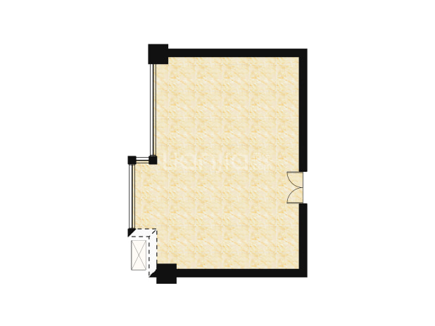 1室1厅 建面63㎡ (东朝向)