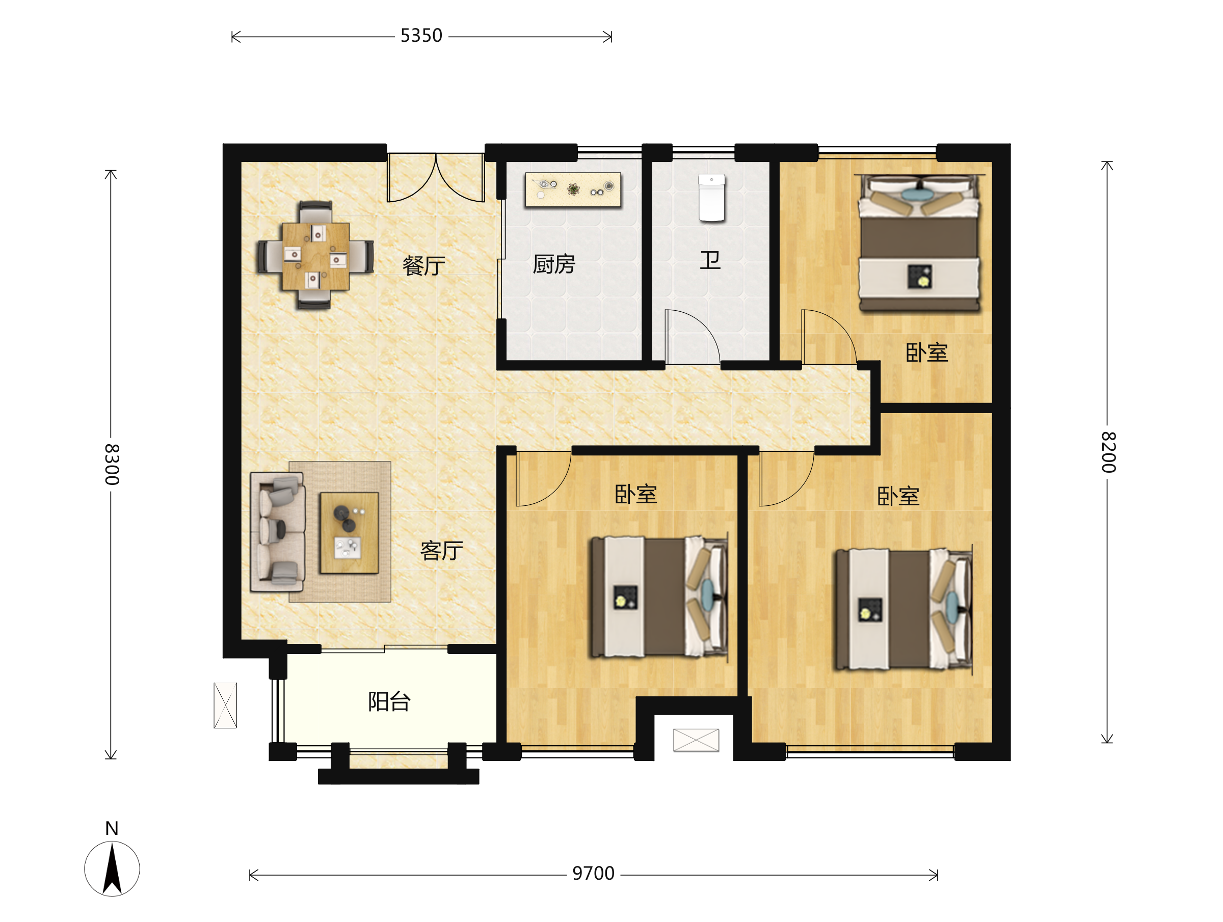 杨柳春风户型图