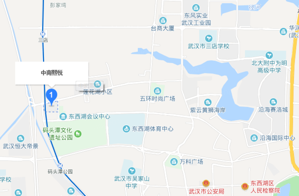 中南熙悦区位