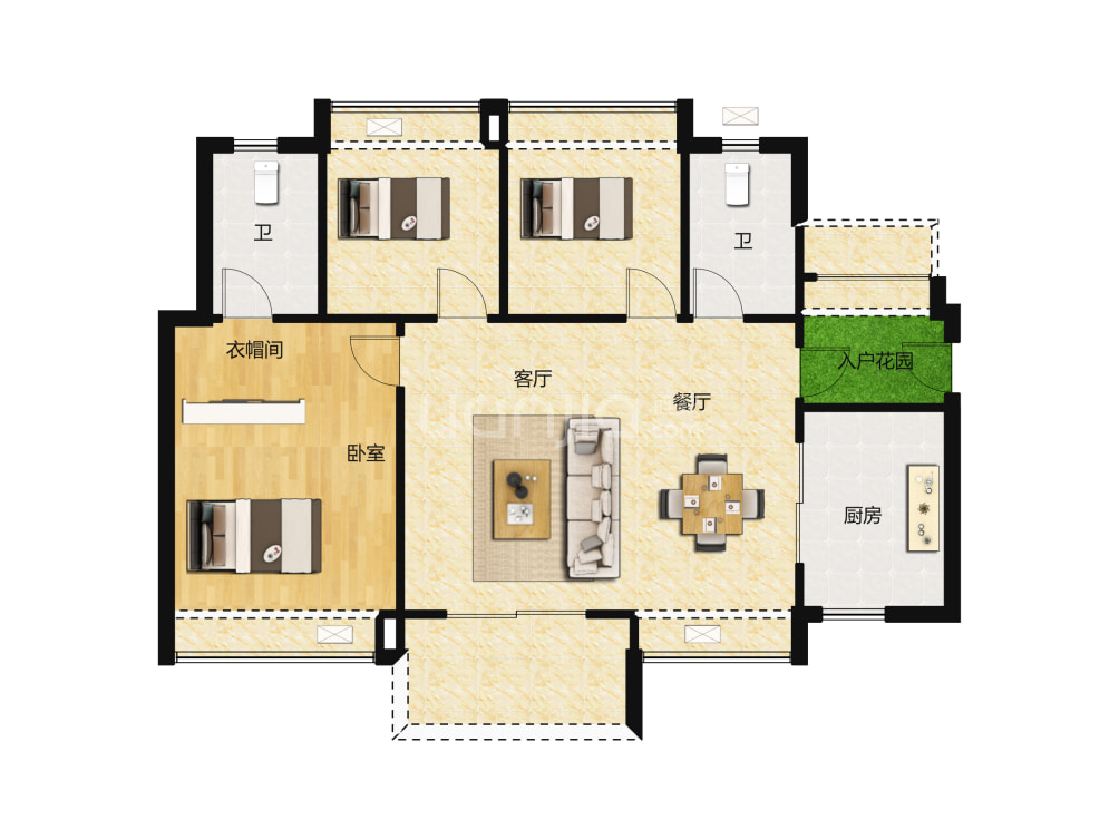 广州万科城户型图(链家网)