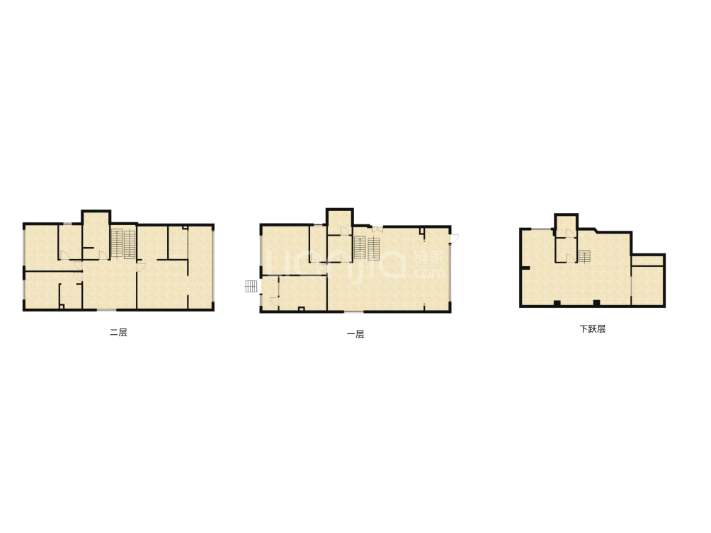 香楠国际户型图(链家网)