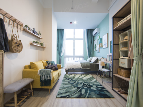 独栋·冠寓 大连高新火炬路店 【地铁房】 限时特惠近纳米大厦/软件园 数码广场 可短租 舒适阳光一居D 开间