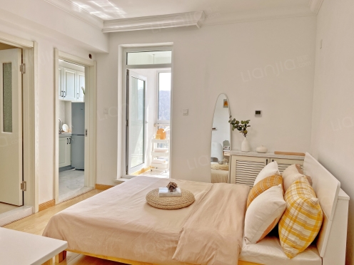 独栋·冠寓 大连东港印象店 东港一室整租房间 可押一付一 精装修 高楼层视野好（08户型） 1室1厅