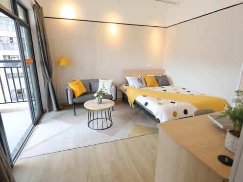 独栋·冠寓 珠海南屏珠海大道店 新年旅居特惠 落地窗阳台单间 澳门通勤方便 近拱北/青茂口岸 押一付一无中介 开间