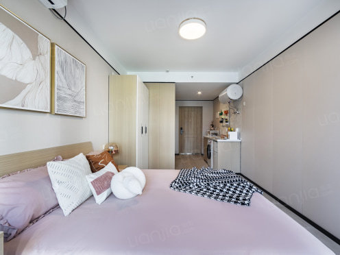 独栋·龙湖冠寓 合肥黄河路地铁站店 可短租月付 ！花园大道！毕业学生优惠低价！出差开票！押一付一！ 开间