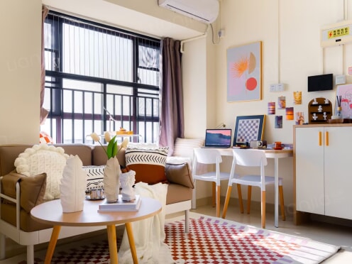 独栋·泊寓 顺德国际青年社区 佛山租房泊寓港湾计划【预约看房优惠  学生认证领1688元礼包】优选阳光两房一厅 独立厨卫 朝南 2室1厅