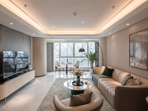 独栋·成都泊寓 交子荟国际公寓 【臻品一居H2】1个月起租 精品套一 类酒店服务 24小时管家无中介费 1室1厅