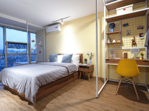 独栋·柚米寓 解放路B店 【整租套二，可短租】可月付3号线直达市二院春熙路太古里 2室0厅